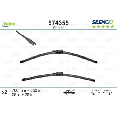 Щетки стеклоочистителя (650/700) VALEO