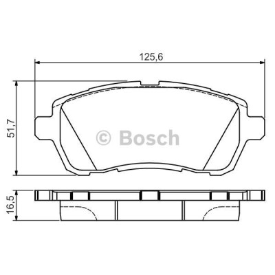 Тормозные колодки передние BOSCH